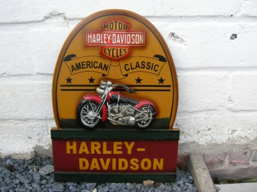 H93: Harley Davidson.\n55 op 40cm. 35 euro